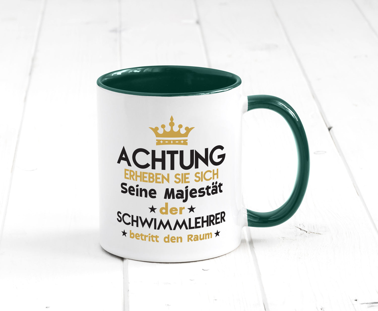 Seine Majestät Schwimmlehrer | Lehrer Schüler schwimmen Geschenkidee Humor Tasse