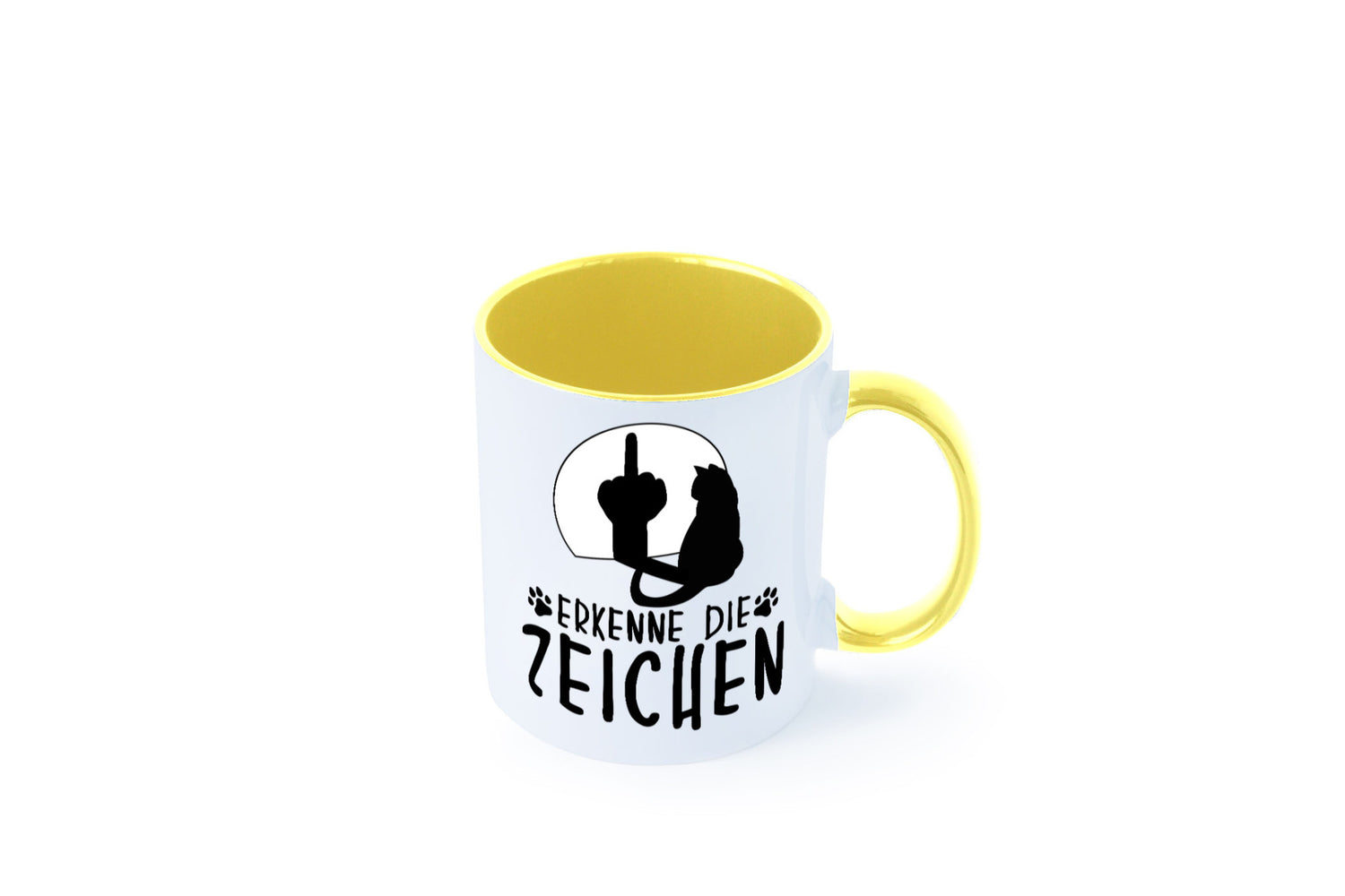Erkenne die Zeichen | Katze Humor Tierliebhaber Geschenkidee Tasse