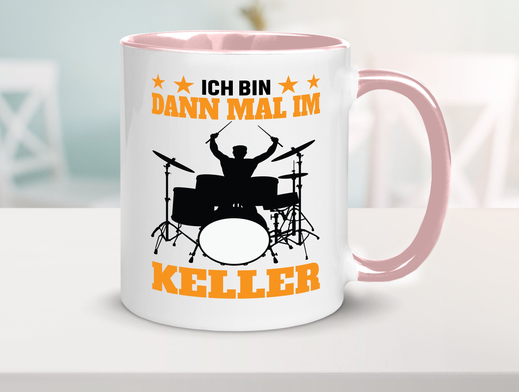 Ich bin dann mal im keller | Schlagzeug Musiker Musik lustig Humor Geschenkidee