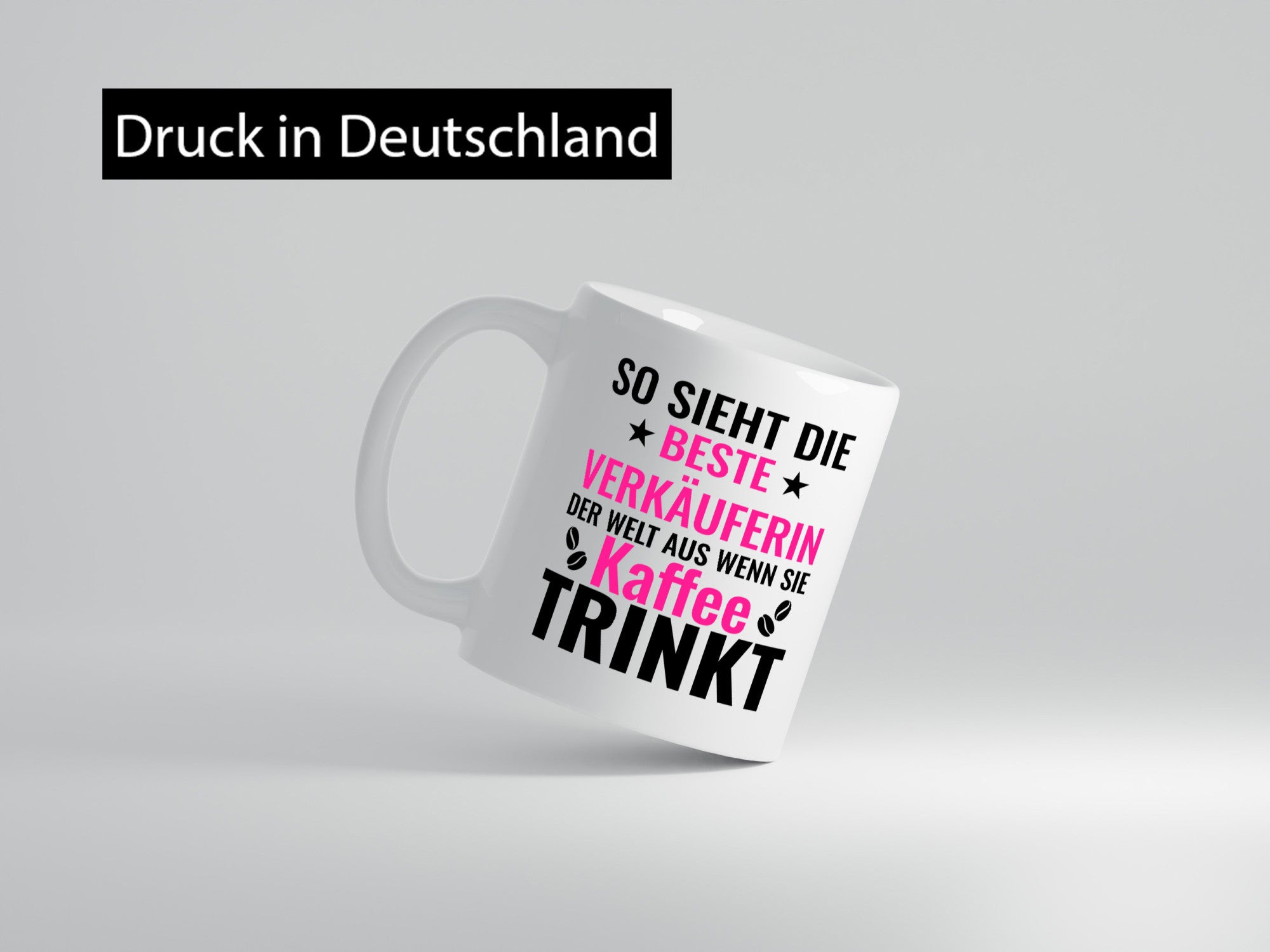 Kaffee trinkt: Verkäuferin| Kollegin | Verkaufsjob Humor Arbeit Kollegen Büro