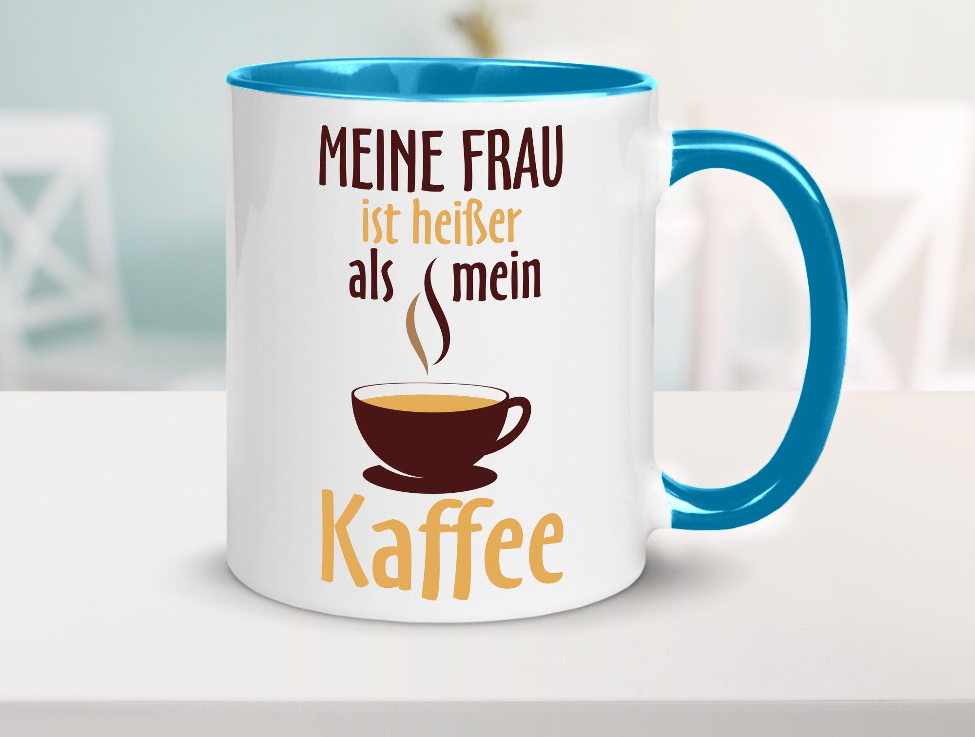 Meine Frau ist heißer als Kaffee | Ehe Partnerschaft Geschenk Humor