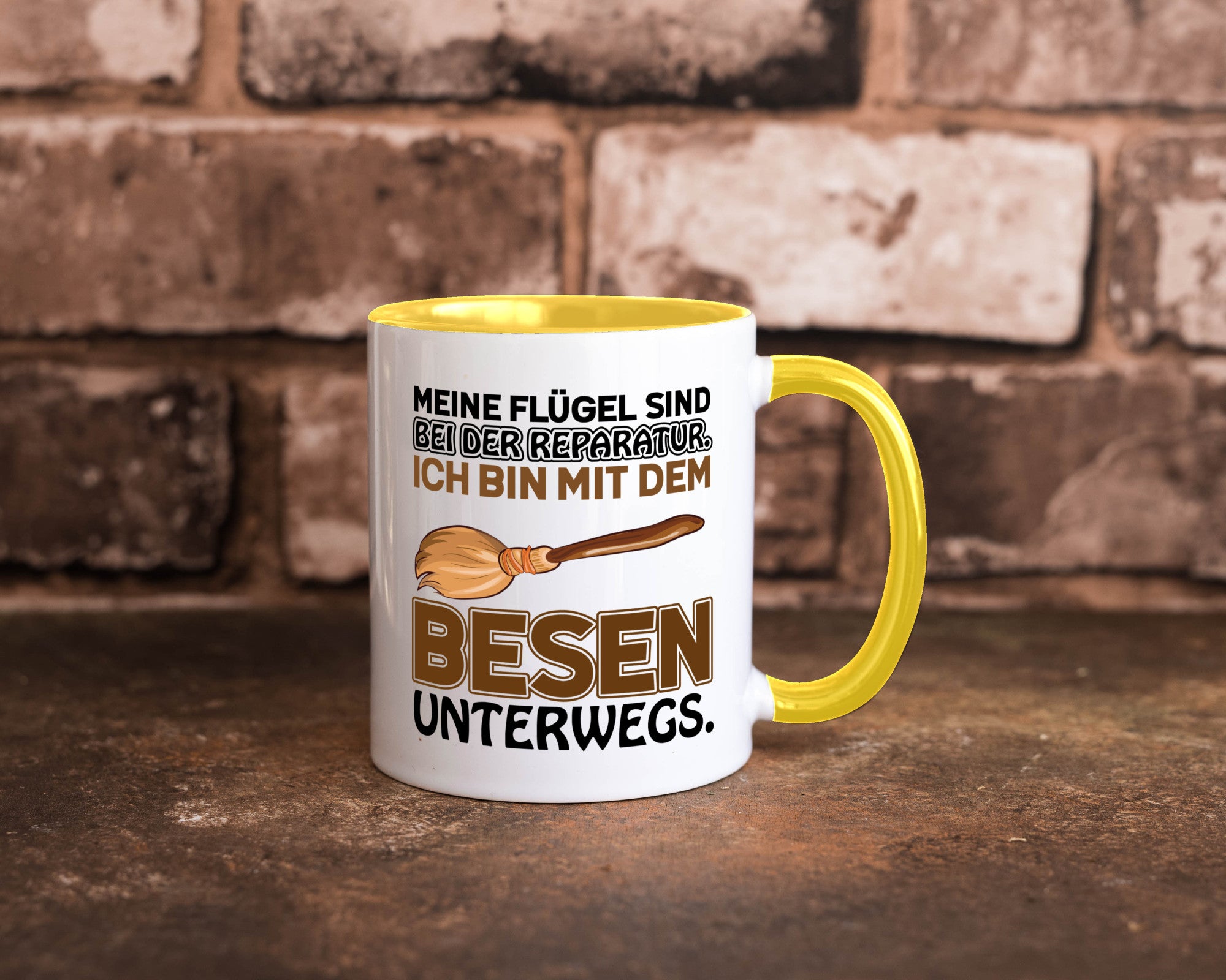 Flügel Reperatur lustig Humor Geschenkidee Geschenk Tasse