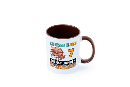 7 Dienstjahre | Arbeit Kompetent lustig Kollegen Büro Geschenk Tasse