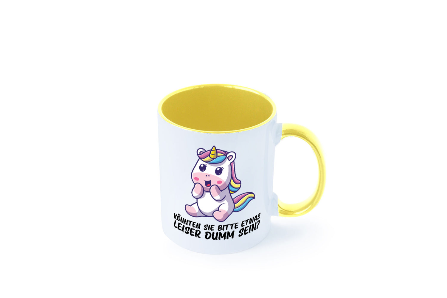 Bitte etwas leiser dumm sein | Dummheit süßes Einhorn Geschenk Humor