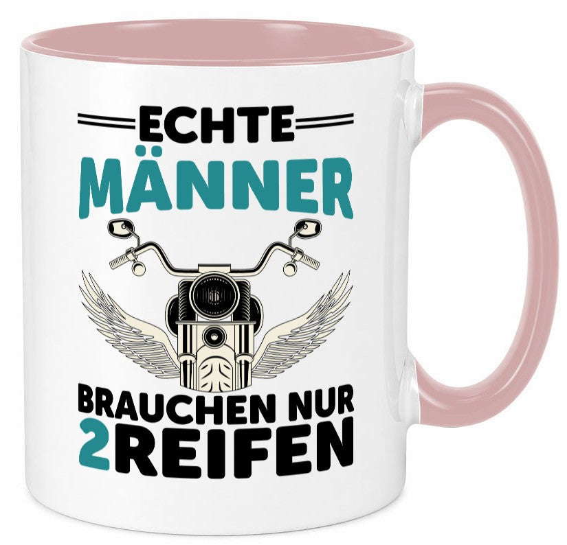 Echte Männer | Motorrad Tasse Motorradfahrer Biker lustiger Spruch Geschenk