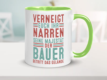 Verneigt euch: Bauer | Bauernhof Landwirtschaft v2 lustig Humor Geschenkidee