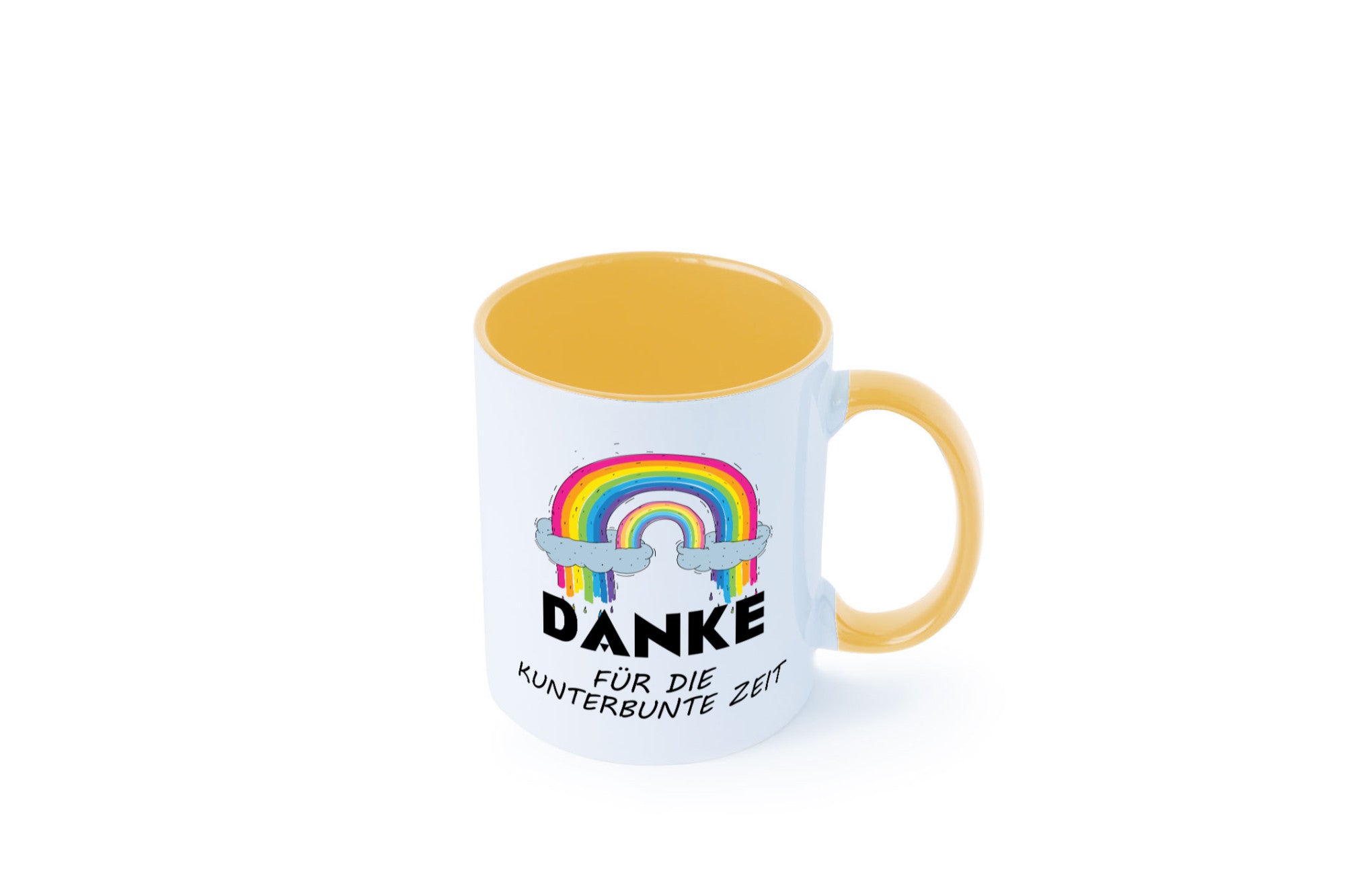 Danke für die Kunderbunte Zeit | Regenbogen lustiger Spruch Geschenk Humor