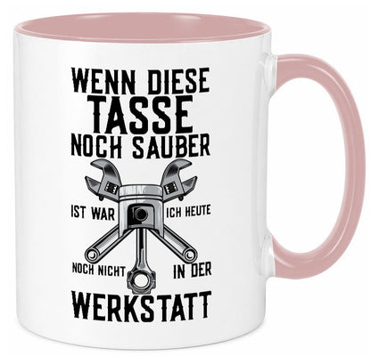Werkstatt | KFZ Mechaniker Auto Werkzeug Zahnrad lustiger Spruch Geschenk Humor Tasse