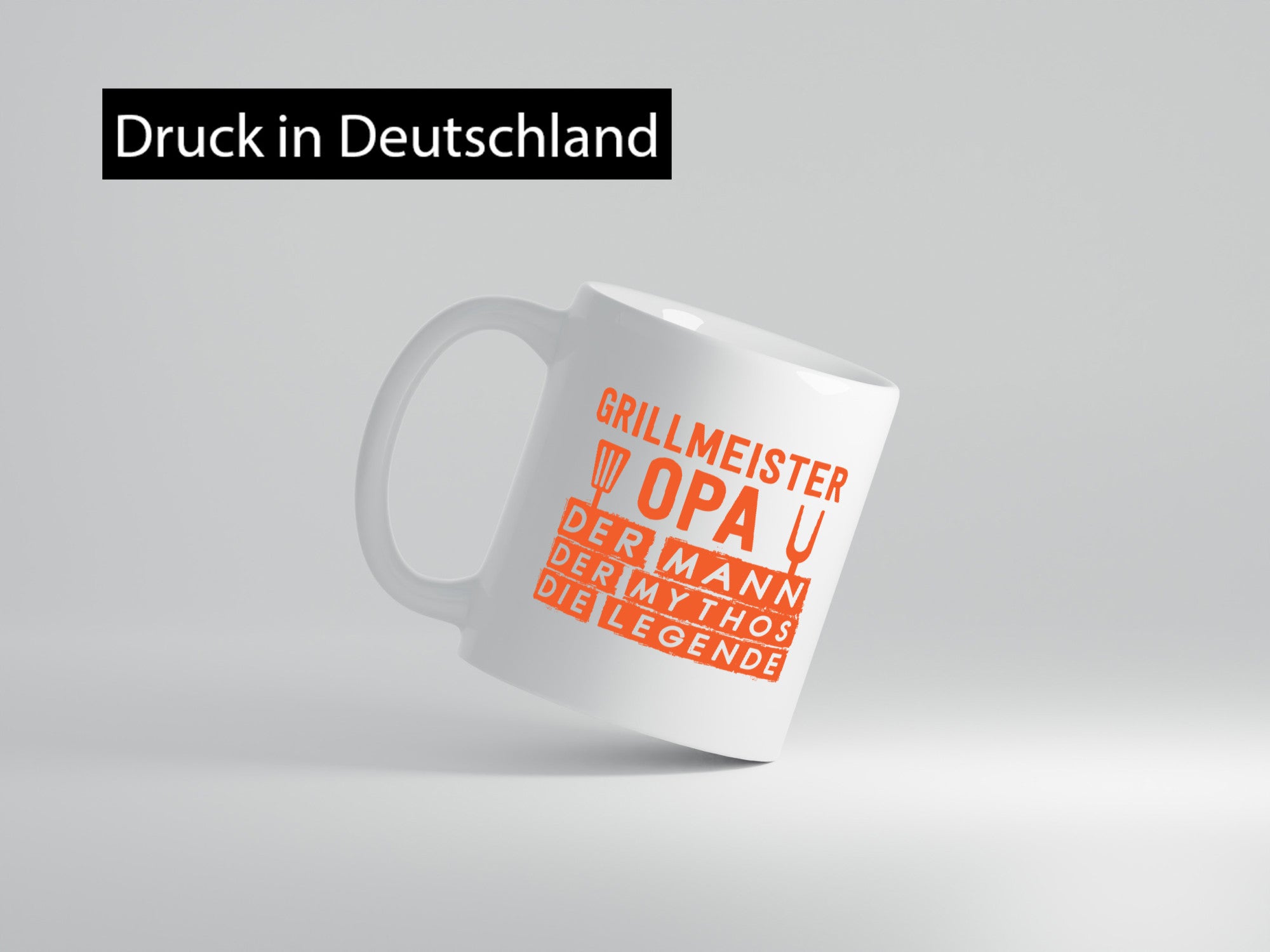 Grillmeister, Opa, Mann, Mythos, Legende | Grillbesteck Geschenk Familie