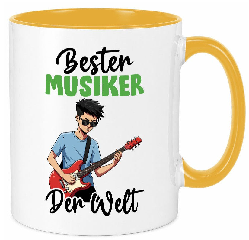 Bester Musiker | Musik Musikant v2 lustig Humor Geschenkidee Geschenk Tasse