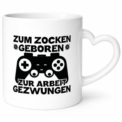 Zum Zocken geboren | Spruchtasse lustig Gaming Humor Geschenkidee Tasse