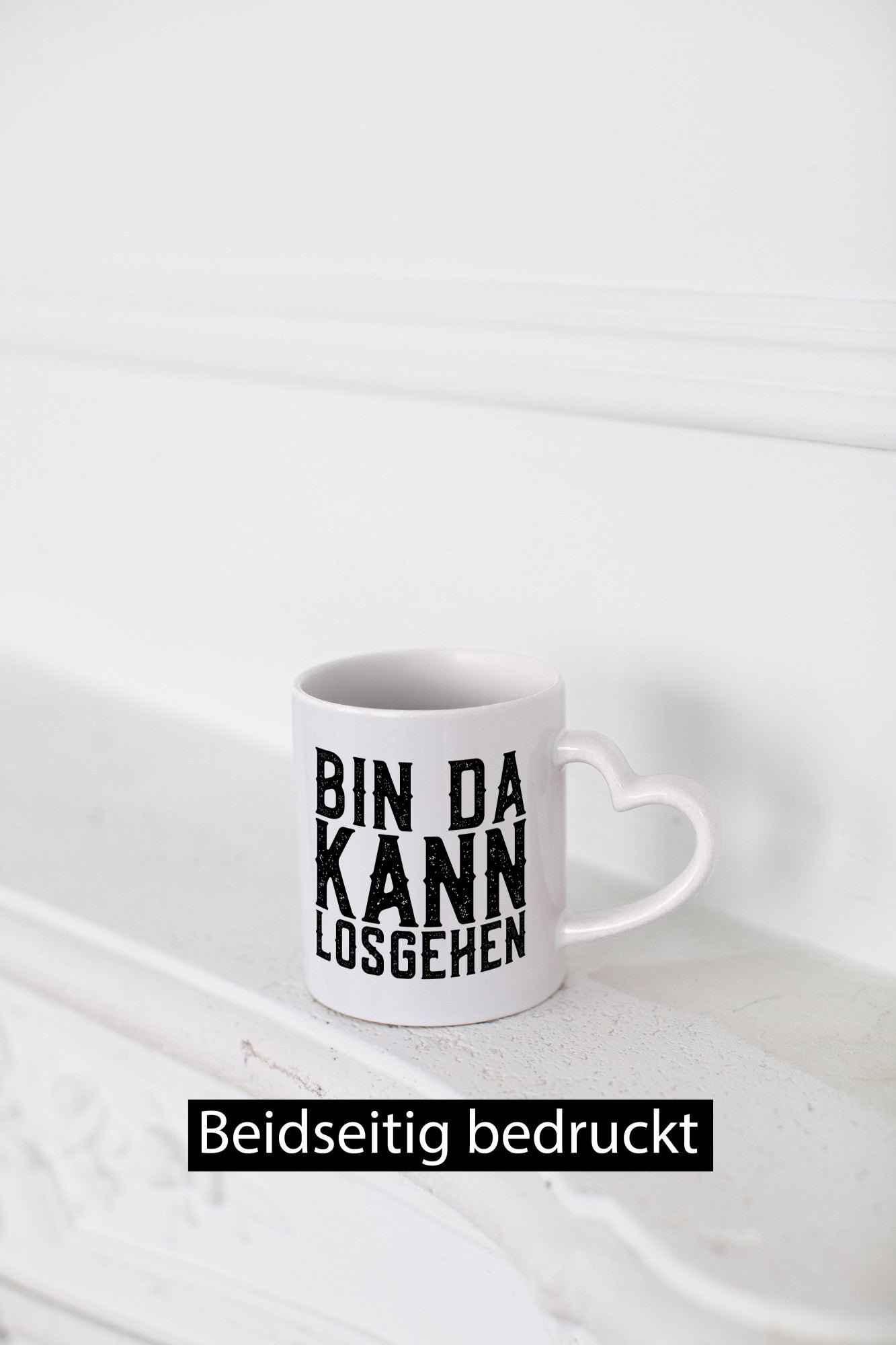 Bin da kann losgehen | Arbeit Geschenk Kollegen Büro lustiger Spruch Tasse