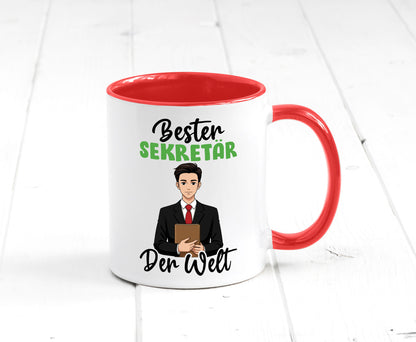 Bester Sekretär | Büro v2 lustiger Spruch Geschenk Arbeit Kollegen Tasse