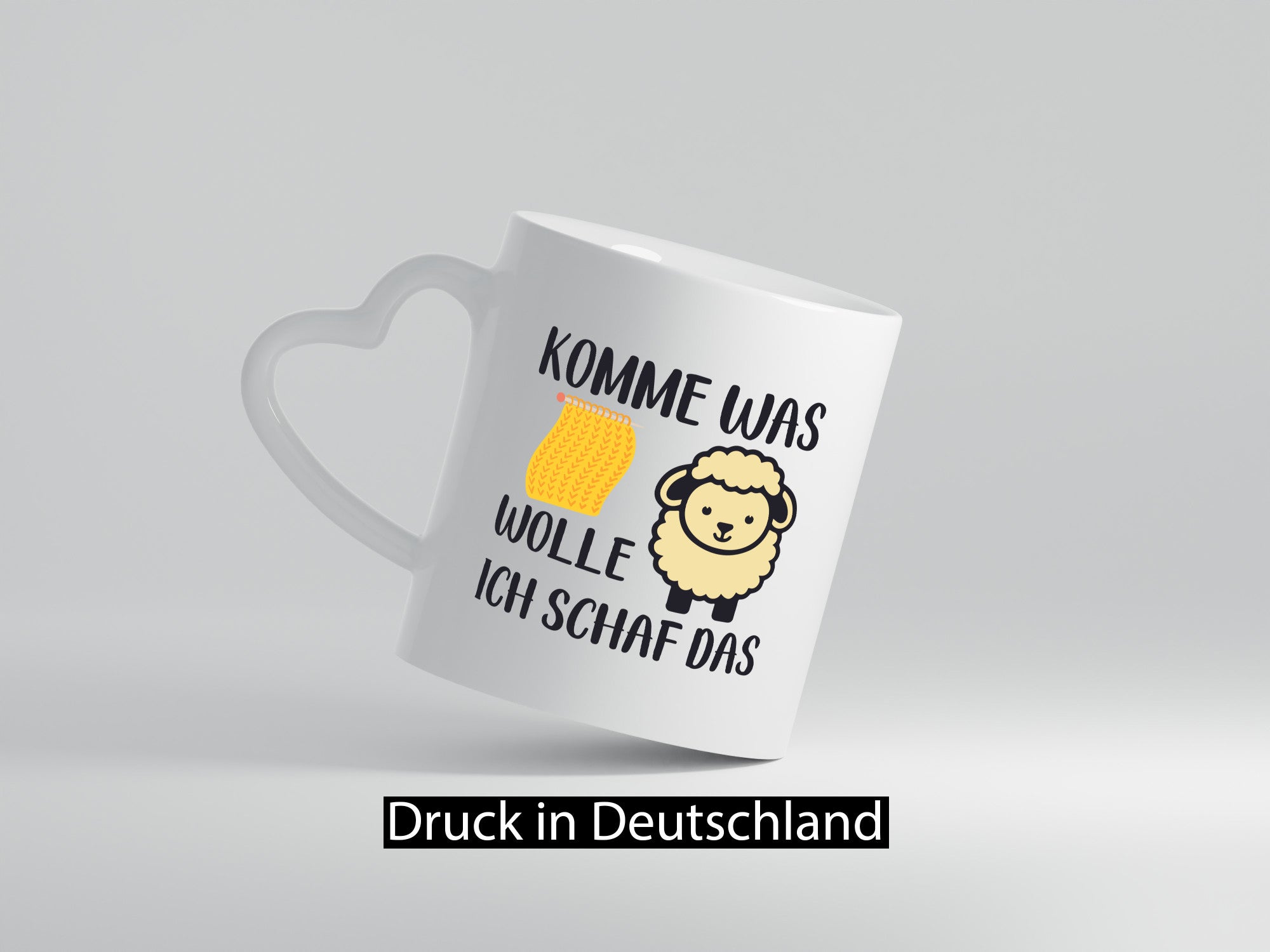 Komme was wolle, ich schaf das | Schal lustig Humor Geschenkidee Geschenk Tasse