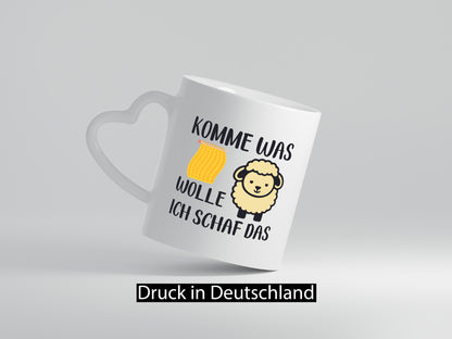 Komme was wolle, ich schaf das | Schal lustig Humor Geschenkidee Geschenk Tasse