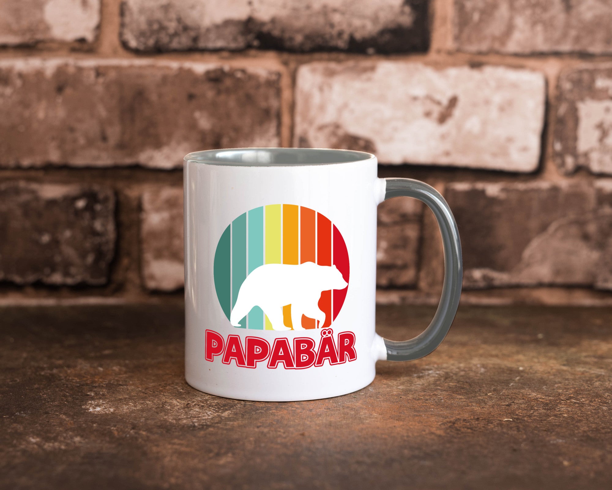 Papabär | Papa Tasse Vater Vatertag Bär lustiger Spruch Geschenk Familie