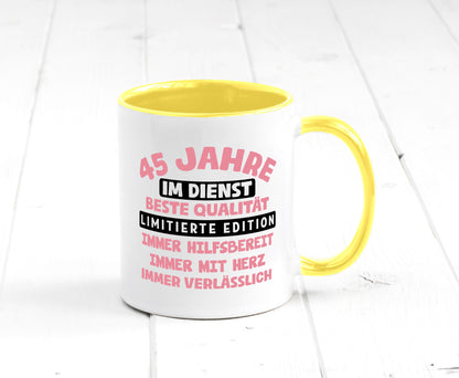 45 Jahre im Dienst | Jubiläum Arbeit v11 Geschenk Kollegen Büro lustiger Spruch