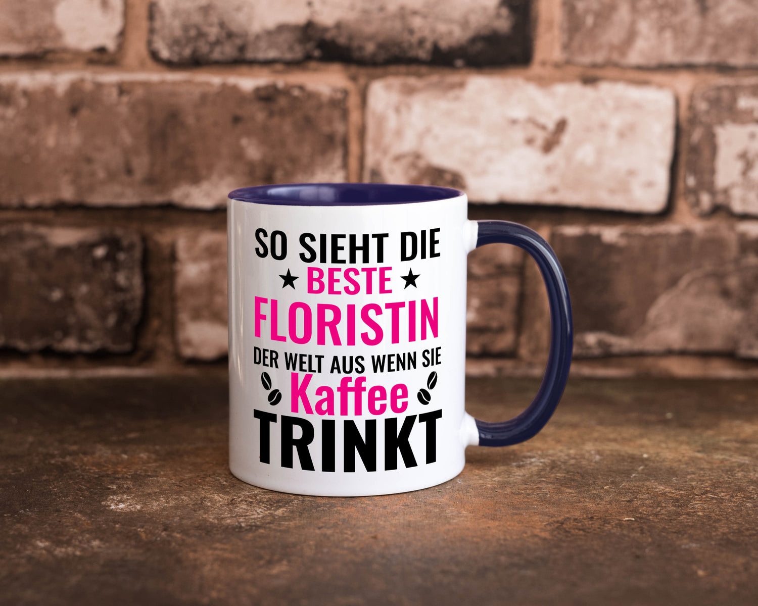 Kaffee trinkt: Floristin | Blumen Verkäuferin lustiger Spruch Geschenk Humor