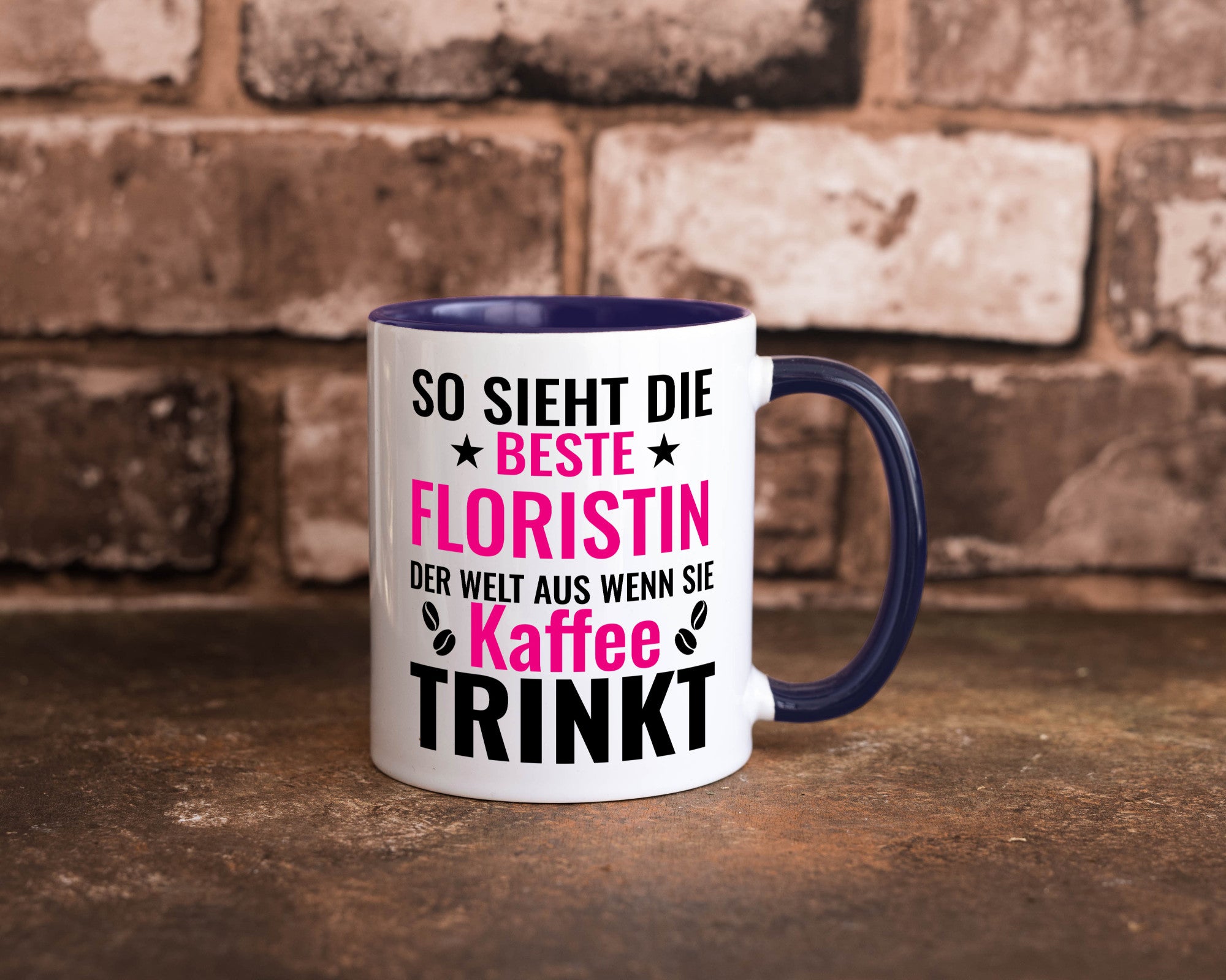 Kaffee trinkt: Floristin | Blumen Verkäuferin lustiger Spruch Geschenk Humor