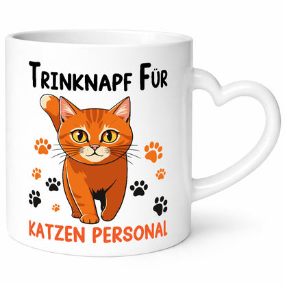 Katzen Personal | Katzenbesitzer Tasse Katze Humor vl1 Tierliebhaber