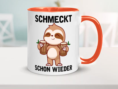 Schmeckt schon wieder | Frankfurt Hessen v2 Geschenkidee Humor Tasse