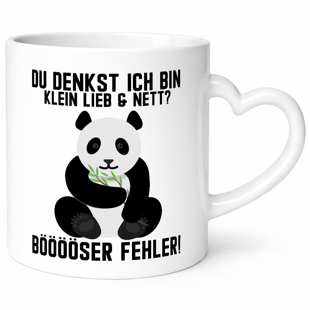 Klein Lieb und Nett | süßer Pandabär lustiger Spruch Geschenk Humor