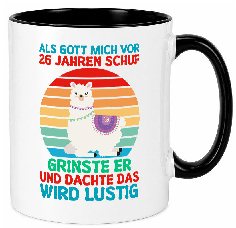 26. Geburtstag | 26 Jahre Gut Schuf mich Lama v2 lustiger Spruch Geschenk