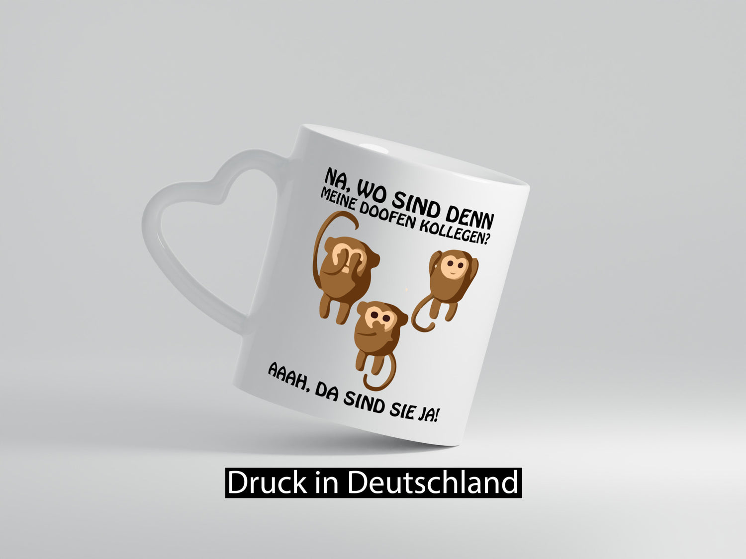 Wo sind denn meine doofen Kollegen Humor Arbeit Büro Geschenkidee Tasse
