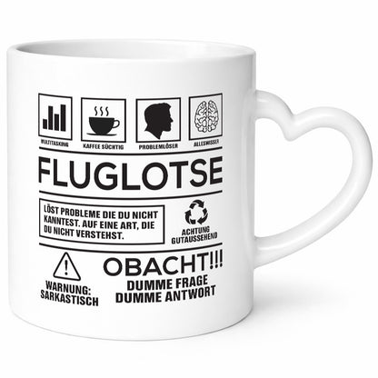 Achtung Probleme Fluglotse | Flugverkehr Flughafen Humor Geschenkidee Tasse