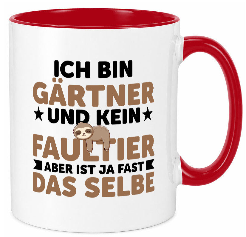 Ich bin kein Faultier: Gärtner | Gartenbau v2 Geschenk Tierliebhaber Humor
