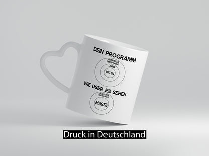Wie User dein Programm sehen | Programmierer Magie Witz Geschenkidee Humor Tasse