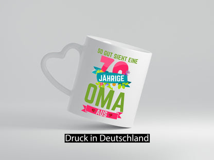 70. Geburtstag | 70 Jährige Oma Großmutter Geschenkidee Familie Humor Tasse