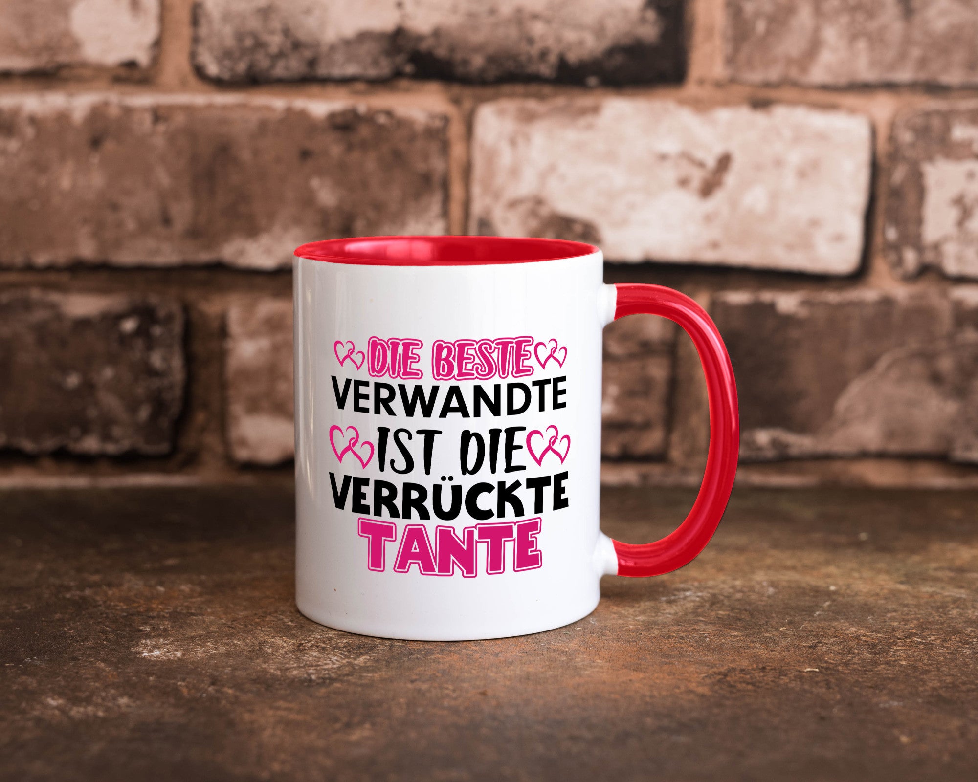 Verrückte Tante | Spruch Patentante Verwandtschaft lustiger Geschenk Humor