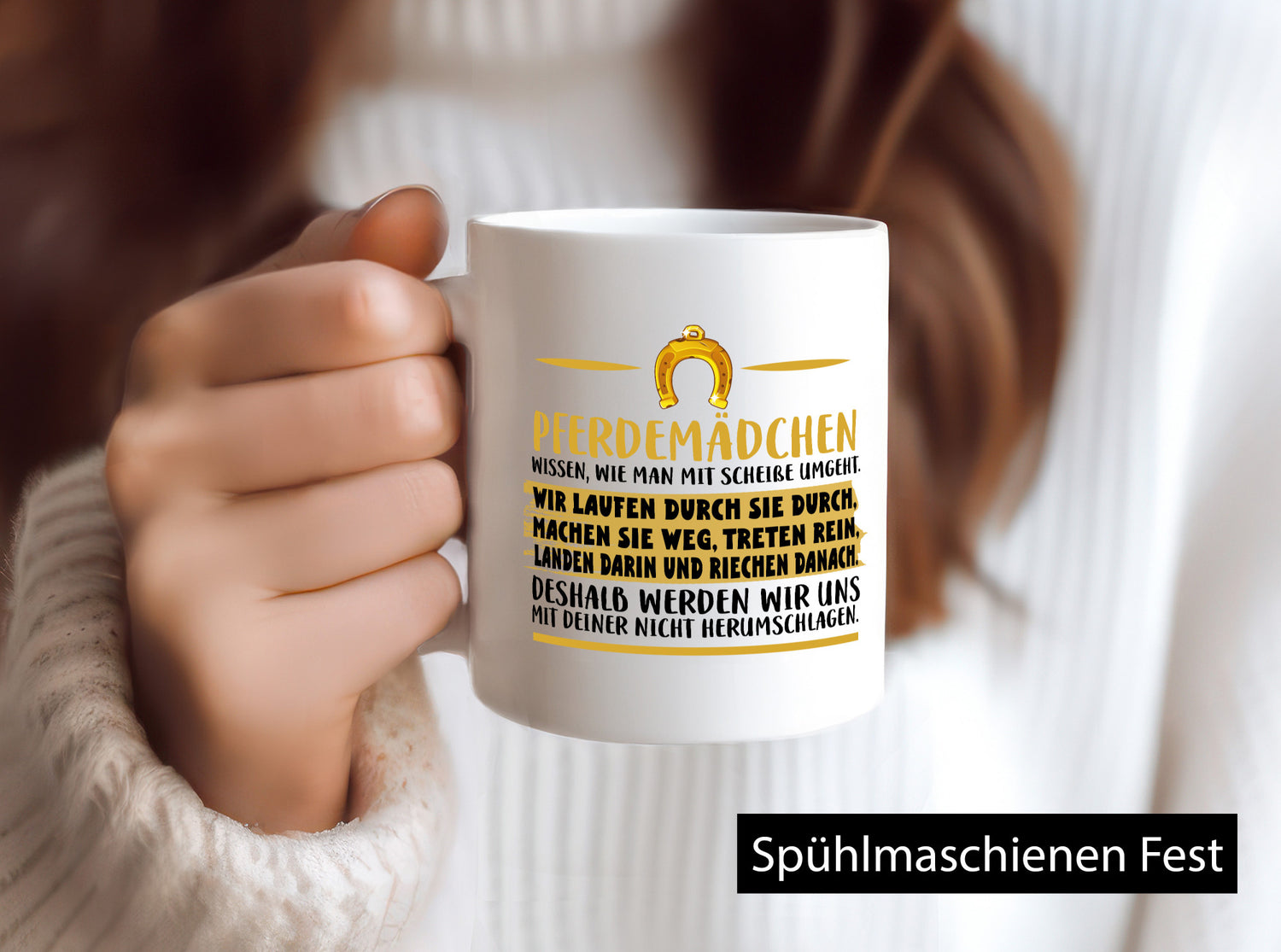 Pferdemädchen | Reiterin Tasse Pferdebesitzerin Geschenk Humor Geschenkidee