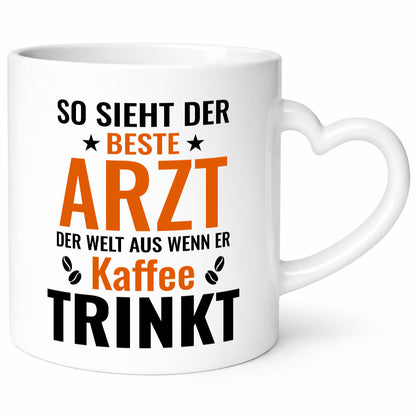 Kaffee trinkt: Arzt | Medizin Doktor Facharzt Geschenk Humor Geschenkidee