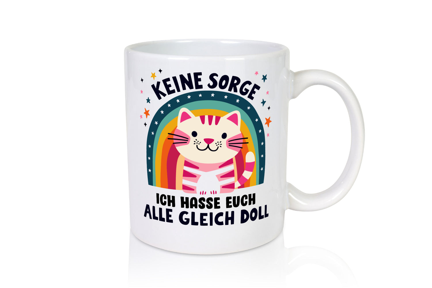 Ich hasse euch alle gleich doll | Katze Sarkasmus lustig Tierliebhaber Humor