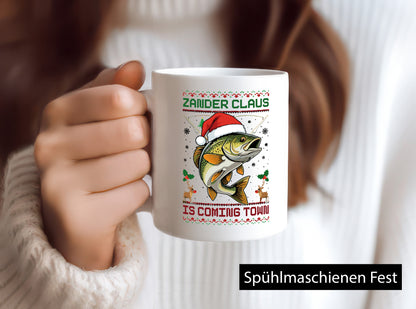 Zander Claus | Ugly Christmas Angler Geschenk Humor Geschenkidee lustiger