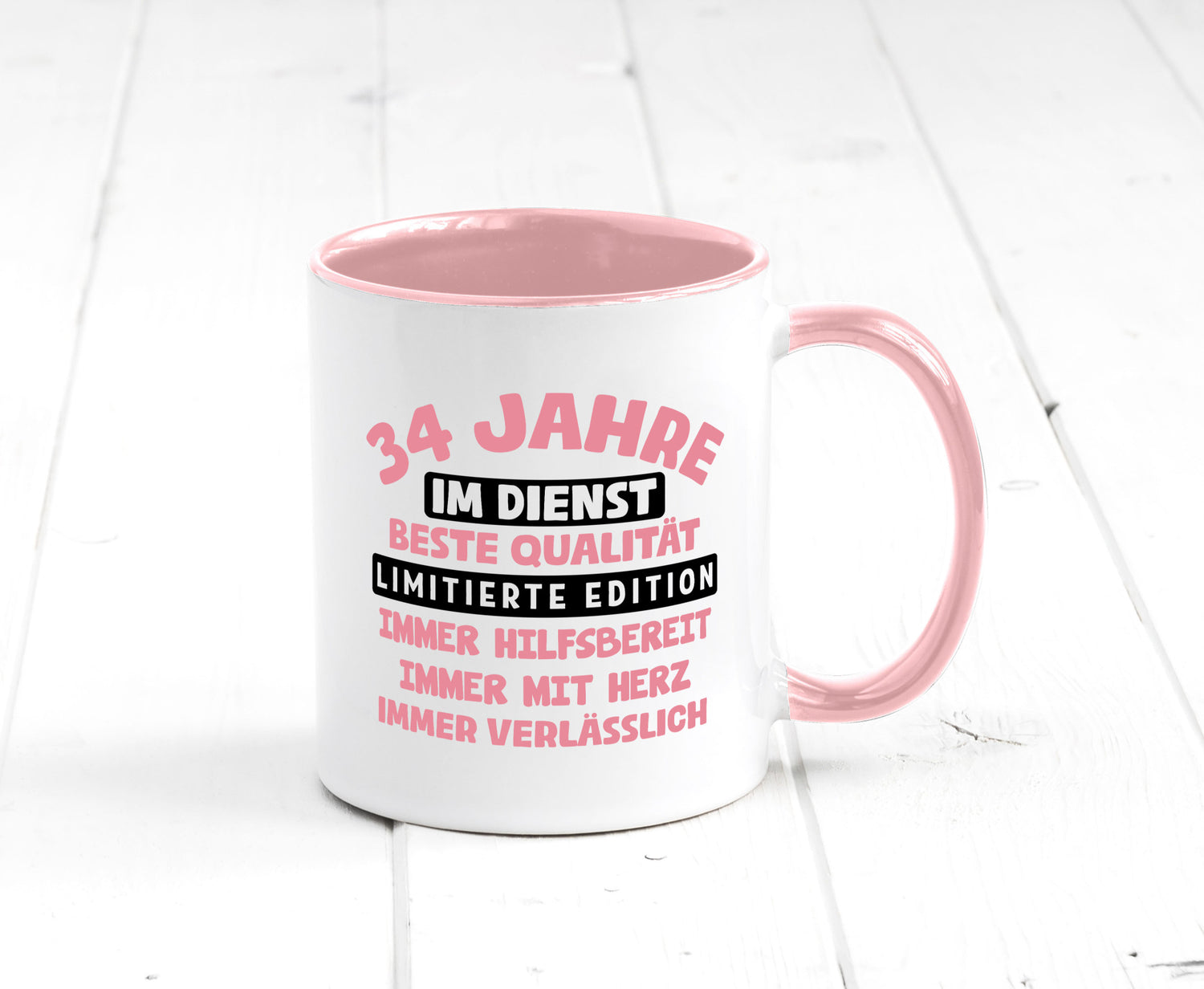 34 Jahre im Dienst | Jubiläum Arbeit v11 Geschenk Kollegen Büro lustiger Spruch
