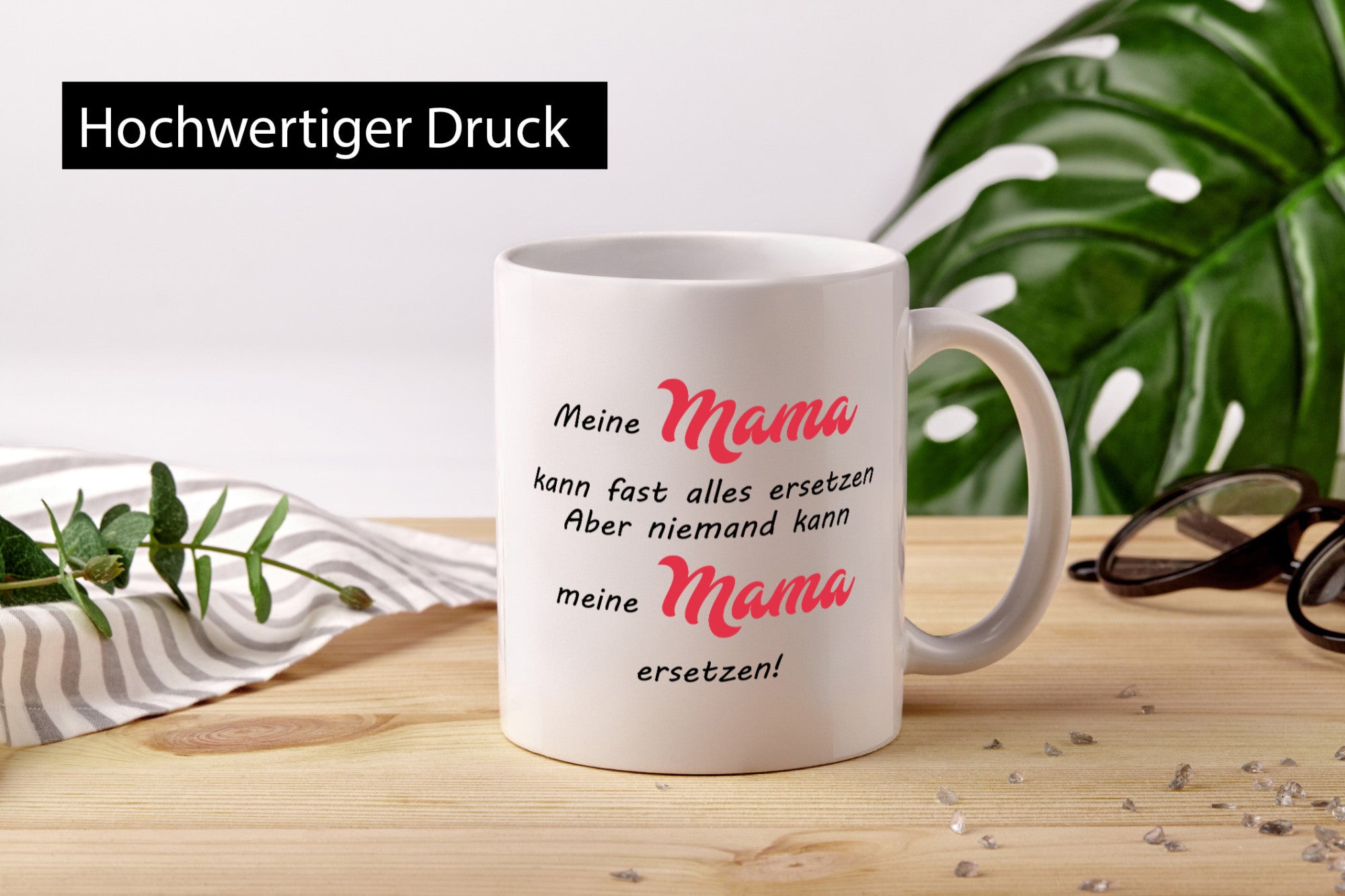Mama kann fast alles ersetzen | ist die Beste lustiger Spruch Geschenk Familie