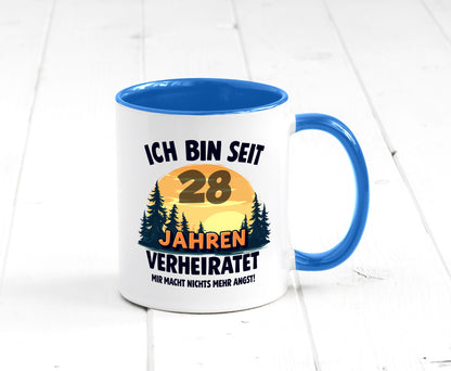 Ich bin Verheiratet | 28. Hochzeitstag Ehepaar v2 lustiger Spruch Geschenk