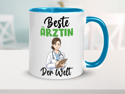 Beste Ärztin | Medizin Doktorin Fachärztin v2 Humor Geschenkidee Tasse