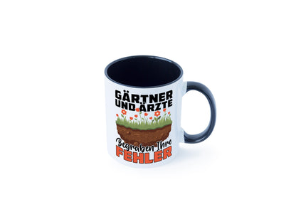 Gärtner und Ãrzte begraben ihre probleme | Humor Geschenkidee Tasse
