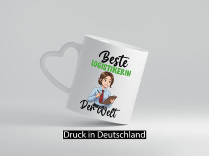 Beste Logistikerin | Logistik v2 lustig Humor Geschenkidee Geschenk Tasse