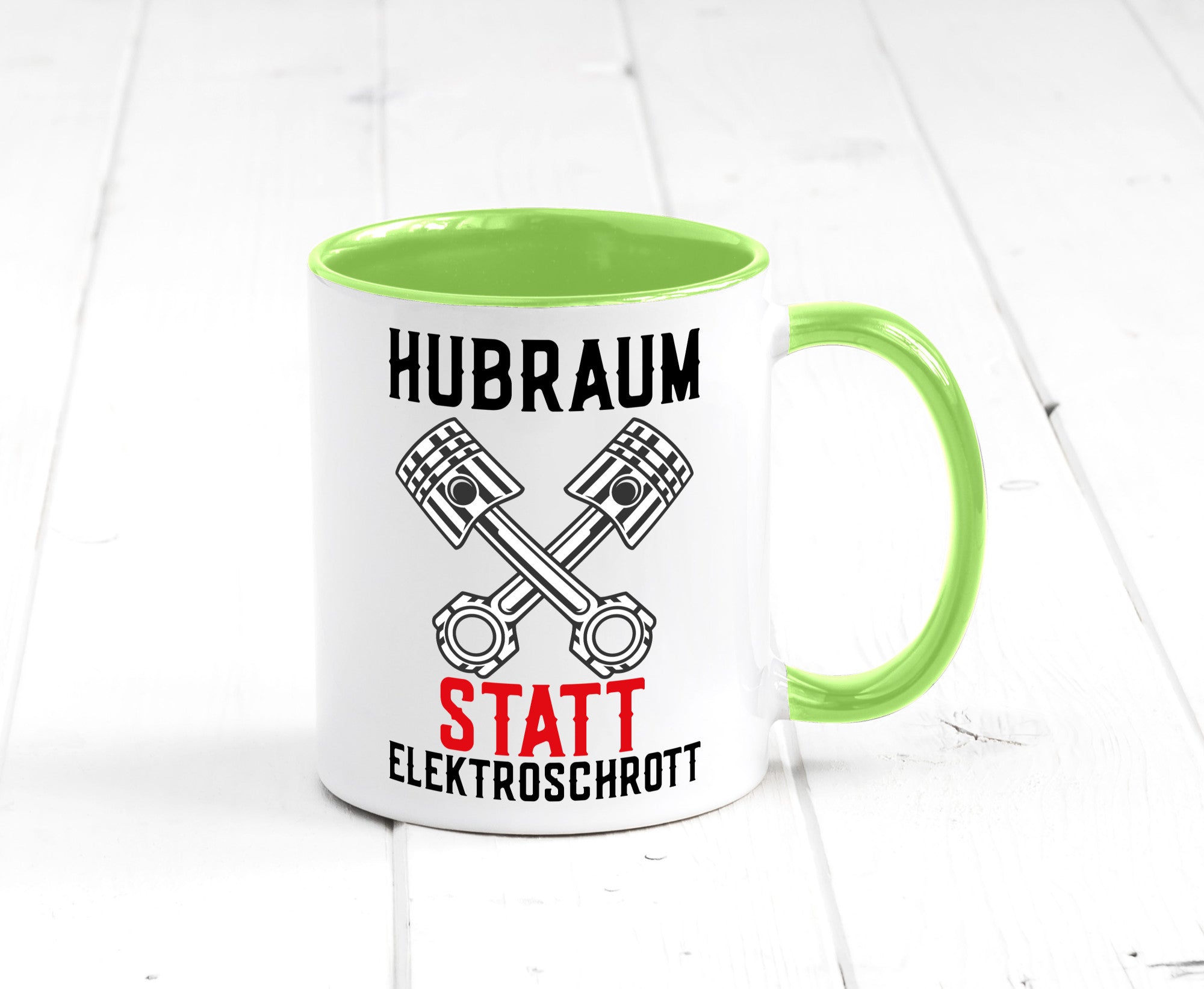 Hubraum statt Elektroschrott | Autofan Verbrennungsmotor Geschenk Humor