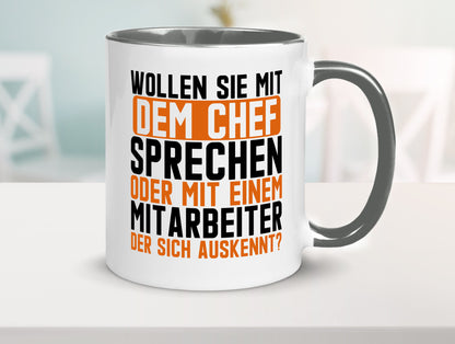 Wollen sie mit dem Chef Sprechen | Mitarbeiter Humor Arbeit Kollegen Büro