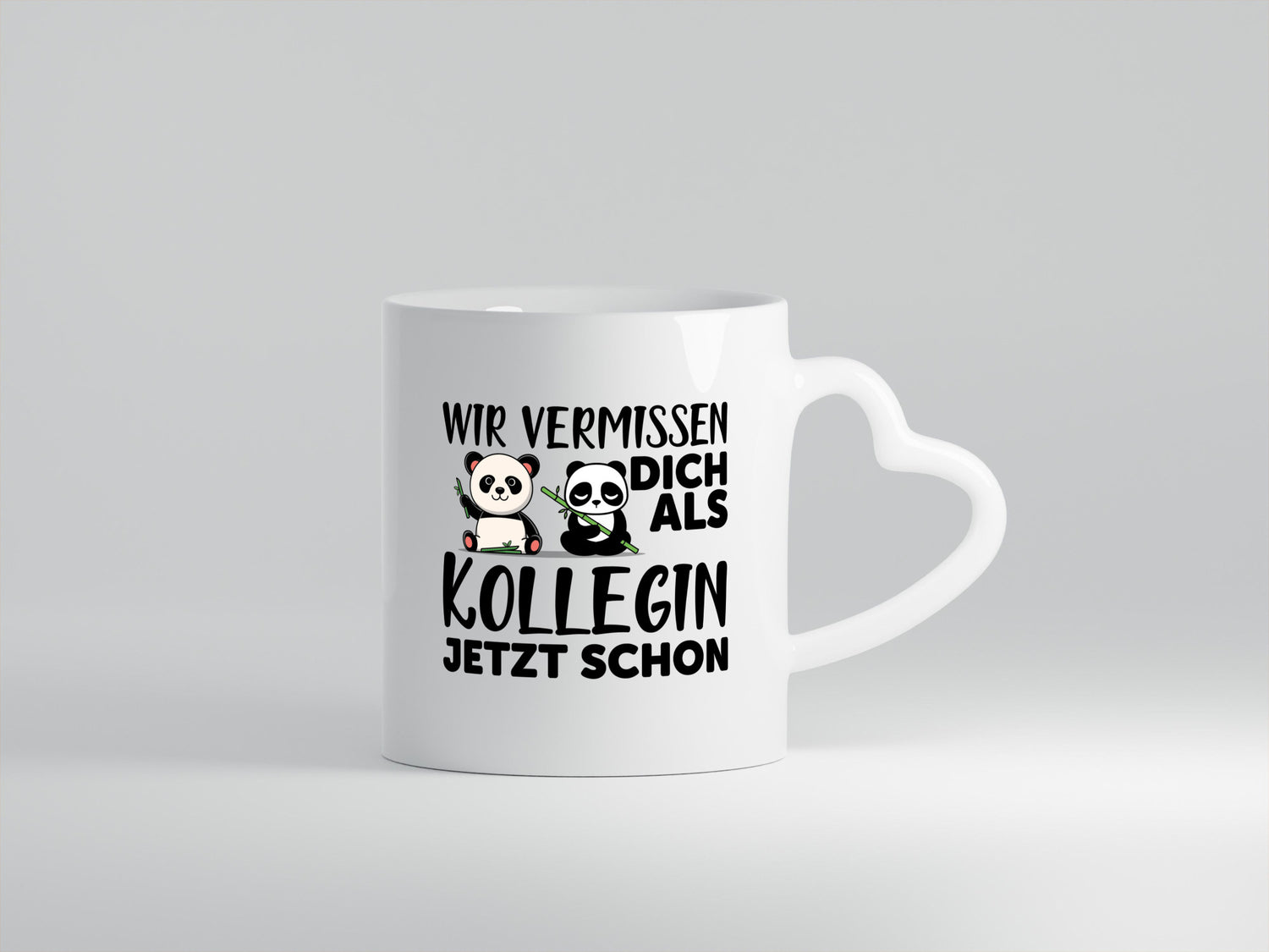 Kollegin Abschiedsgeschenk | Büro Tasse Pandas Humor Arbeit Kollegen