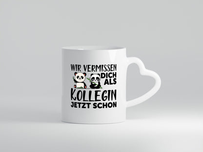 Kollegin Abschiedsgeschenk | Büro Tasse Pandas Humor Arbeit Kollegen