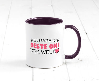 Beste Omi der Welt | Oma Tasse Geburtstag Muttertag lustig Familie Geschenkidee