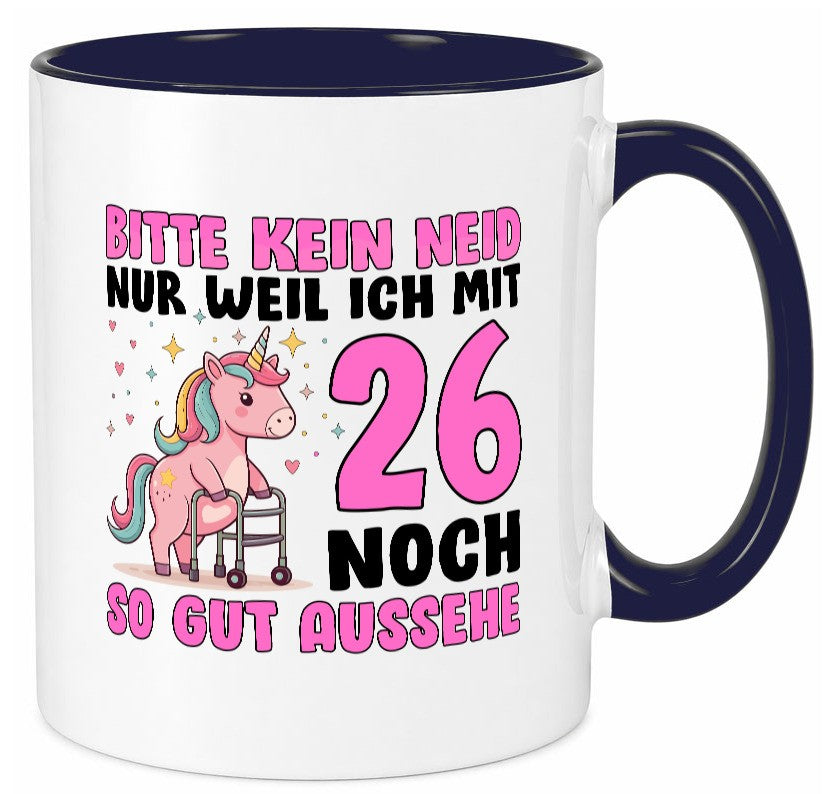 26. Geburtstag | 26 Jahre Mit noch so gut aussehen v2 Humor Geschenkidee Tasse