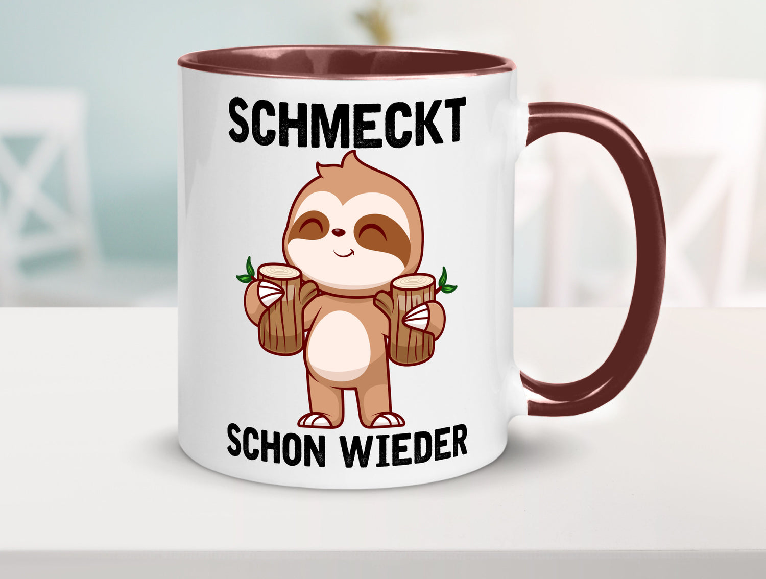 Schmeckt schon wieder | Frankfurt Hessen v2 Geschenkidee Humor Tasse